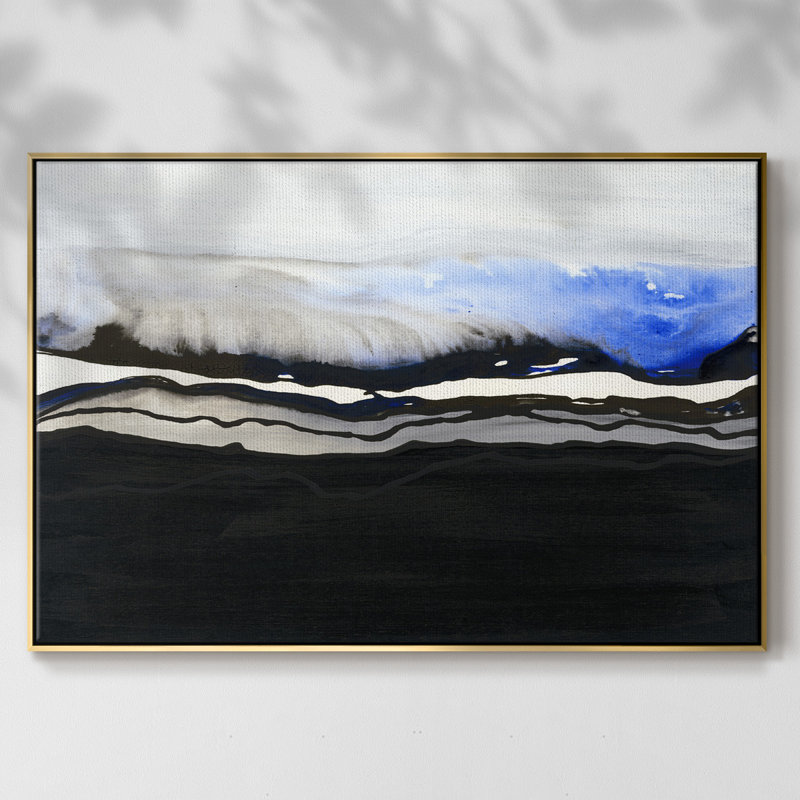 It's It's Time VII, reproduction d'art sur toile, Or, H 17 po x l 25 po x P 2 po