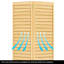 Porte pliante en bois massif 80 po-90328099-90328102