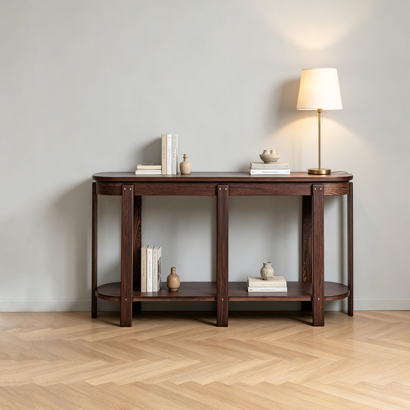 Console Nordic Minimalist, H 31,5 po x l 39,4 po x P 13,8 po, Brun