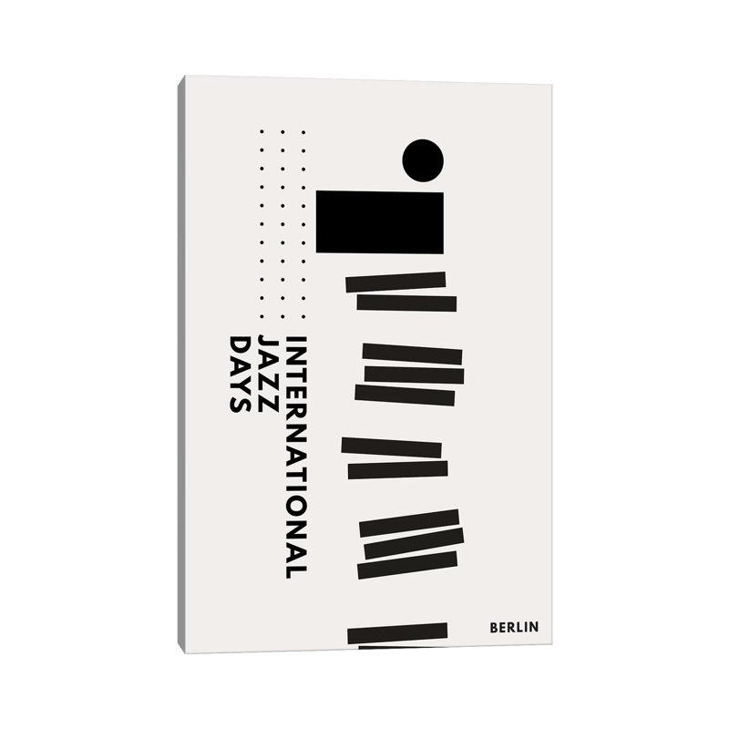 Jazzy Days Berlin II by Kubistika - Wrapped Canvas Print, 20.32 cm H x 30.48 cm W