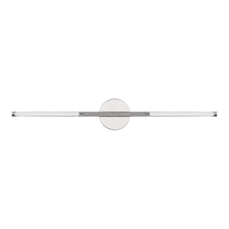 Éclairage pour salle de bain à DEL en nickel poli 2 lumières 5CCT Drexel 32 pouces, Nickel poli