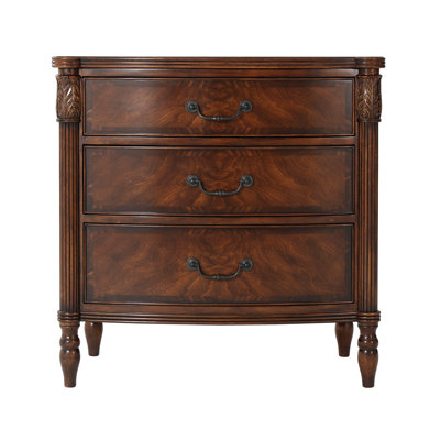 Essential Brown 3-Drawer Nightstand - Stylish & Functional