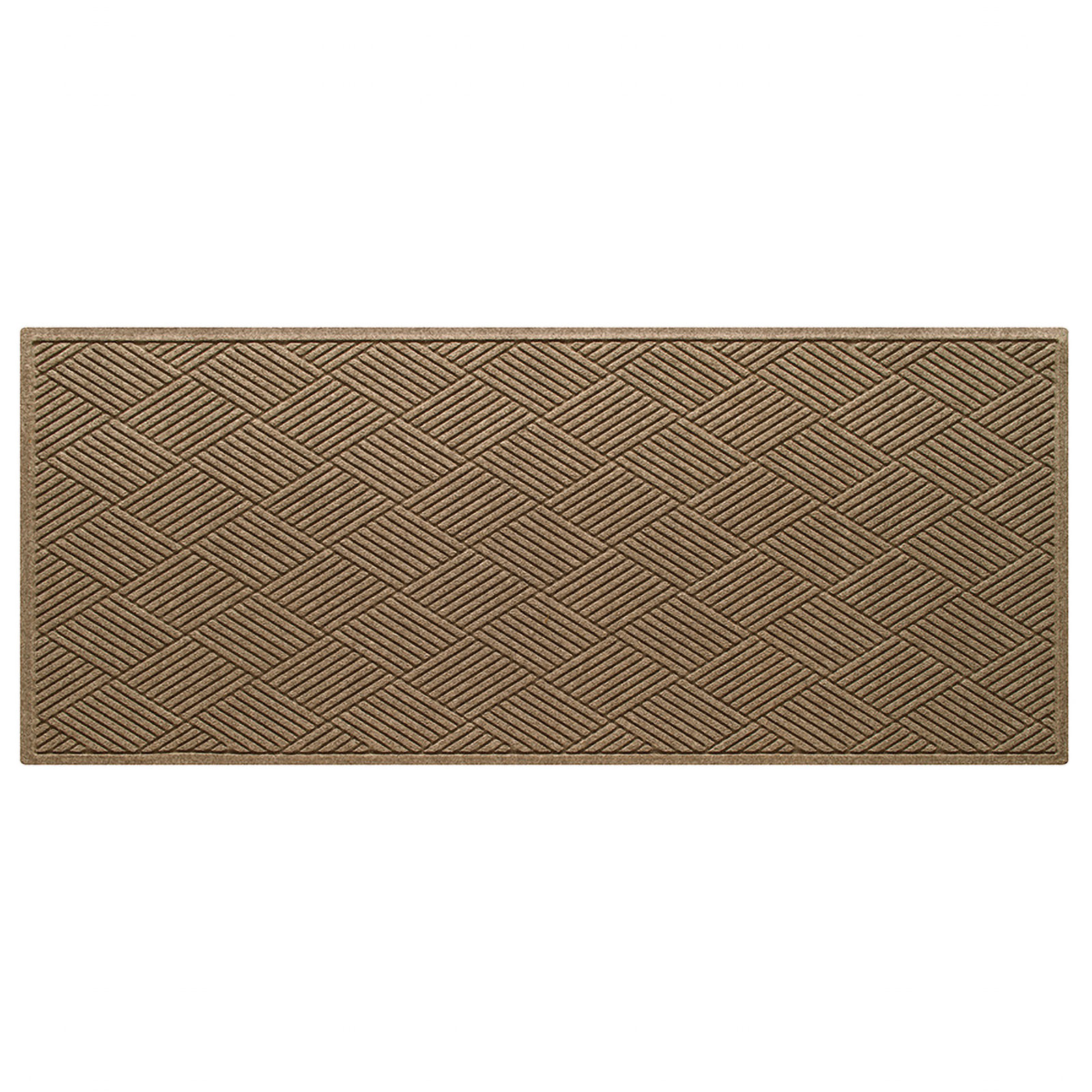Waterhog Diamonds Indoor Outdoor Doormat, Camel, Runner 3' x 10'