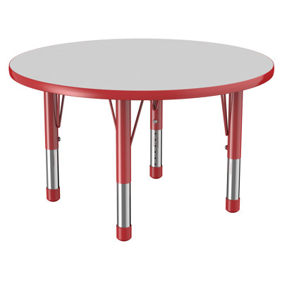 Round T-Mold Adjustable Height Activity Table