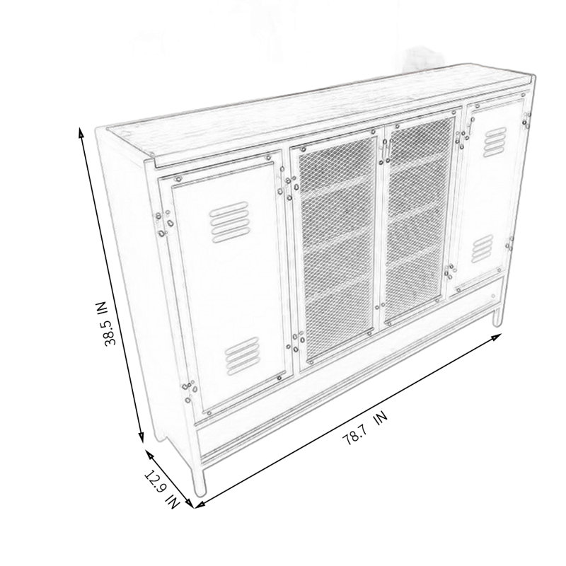 40 Pair Shoe Storage Cabinet