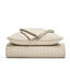 Ensemble de courtepointe en satin de coton Modern Windowpane, couvre-lit 100% coton prélavé, ensemble de literie légère 3 pièces avec 2 taies décoratives pour toutes les saisons-124542142-124542144