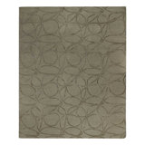 Clover Geometric Hand-Knotted Wool/Silk Beige/Neutral Area Rug