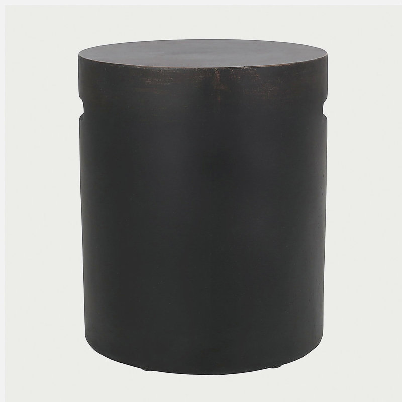 Outdoor LightWeight Concrete Side Table,Copper