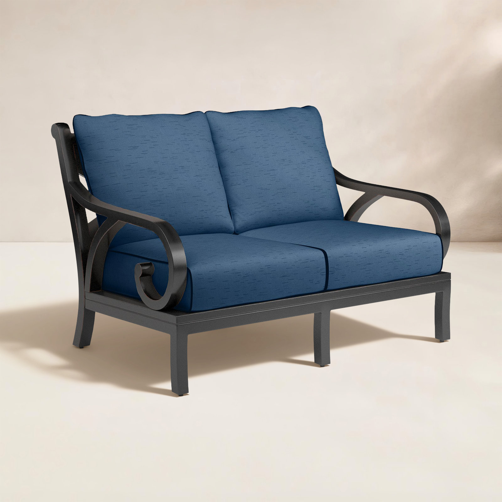Monterey 56" Sunbrella® Patio Loveseat, Spectrum Indigo Sunbrella®