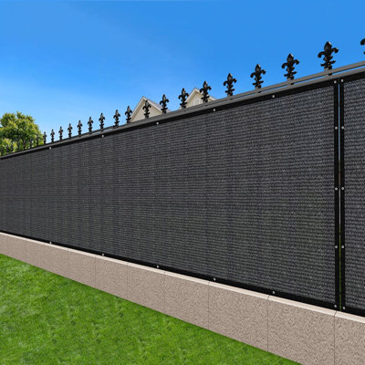 Outdoor Fence Privacy Screen Windscreen Mesh Fabric Cover with Heavy Duty Grommets UV Resistant