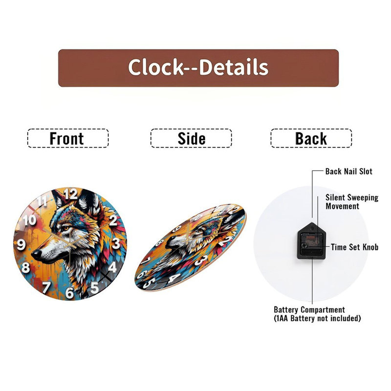 Horloge murale 12 po
