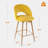 360° Swivel Upholstered Counter Stools With Backrest Bar Stools Set of 3-1621933933-1642985372