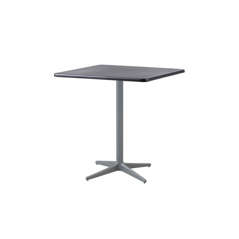 Drop Outdoor Square Coffee Table, Lava Gray, Lava Gray, 29.5" W x 29.5" L x 28.8" H