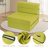 Graciela Convertible Bean Bag Chair: Transforming Single Sofa Bed With Memory Foam Mattress-2125996466