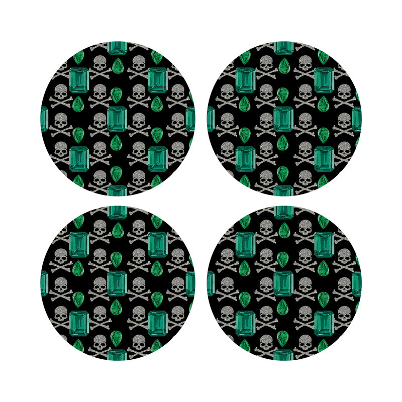 Napperon Gem Emeralds, Noir