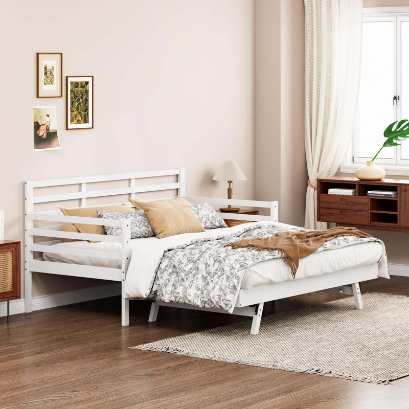 Lit de jour simple avec couchette et garde-corps