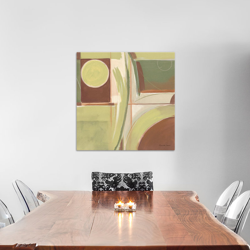 "green i" , reproduction d’art sur toile tendue, H 26 po x l 26 po x P 1,5 po