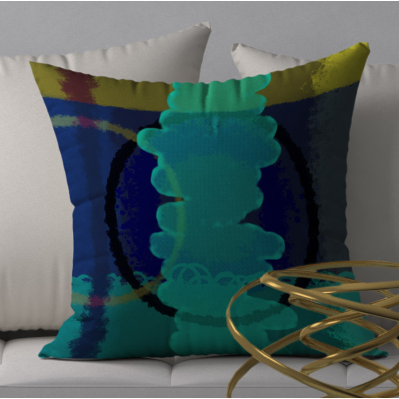 Très grande housse de coussin carrée Sibilla, H 18 po x l 18 po