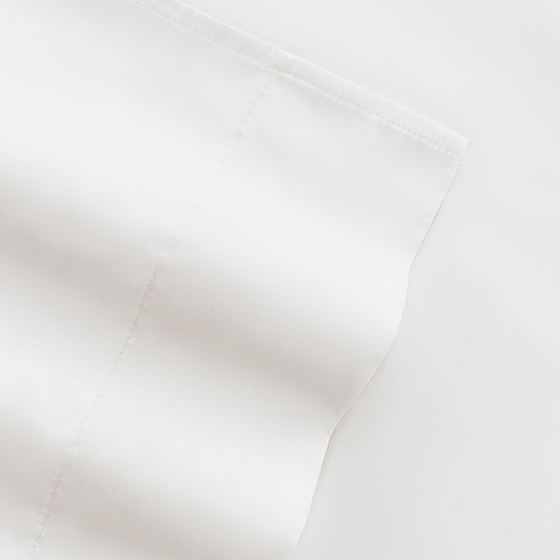 Sheet Set Solid Microfiber Ultra Soft Bedding, Twin Sheet Set with 1 Pillowcase, White