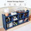 Bibliothèque à 8 cubes Addisin (l 63 po), tablette de rangement ouverte pour le salon, la chambre à coucher et le bureau-129454037