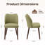 Chaise d'appoint de salle à manger rembourrée moderne avec pieds en bois -2110938153
