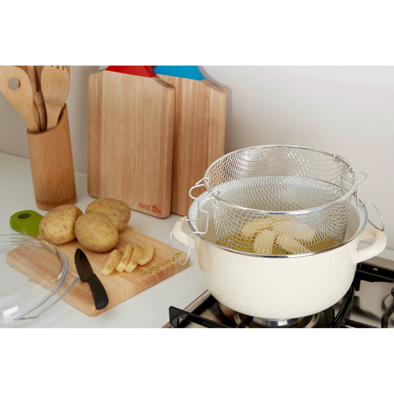 Symple Stuff 5 Deep Fryer, Cream