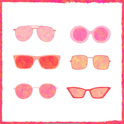 " Peach Sunglasses "
