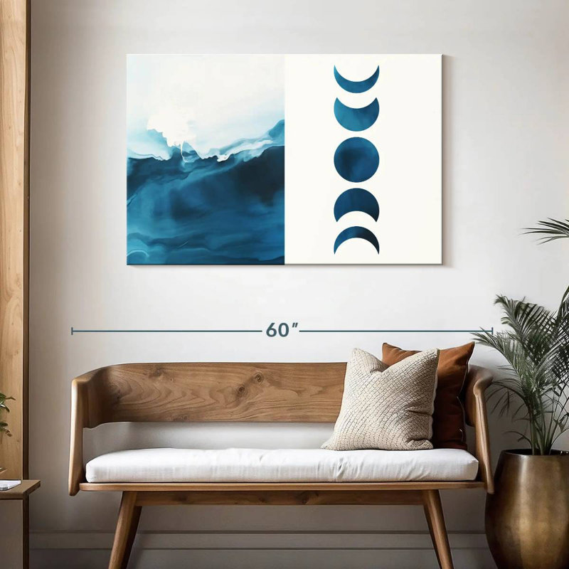 Avery Moonshine Waves Diptych, 30" H x 45" W