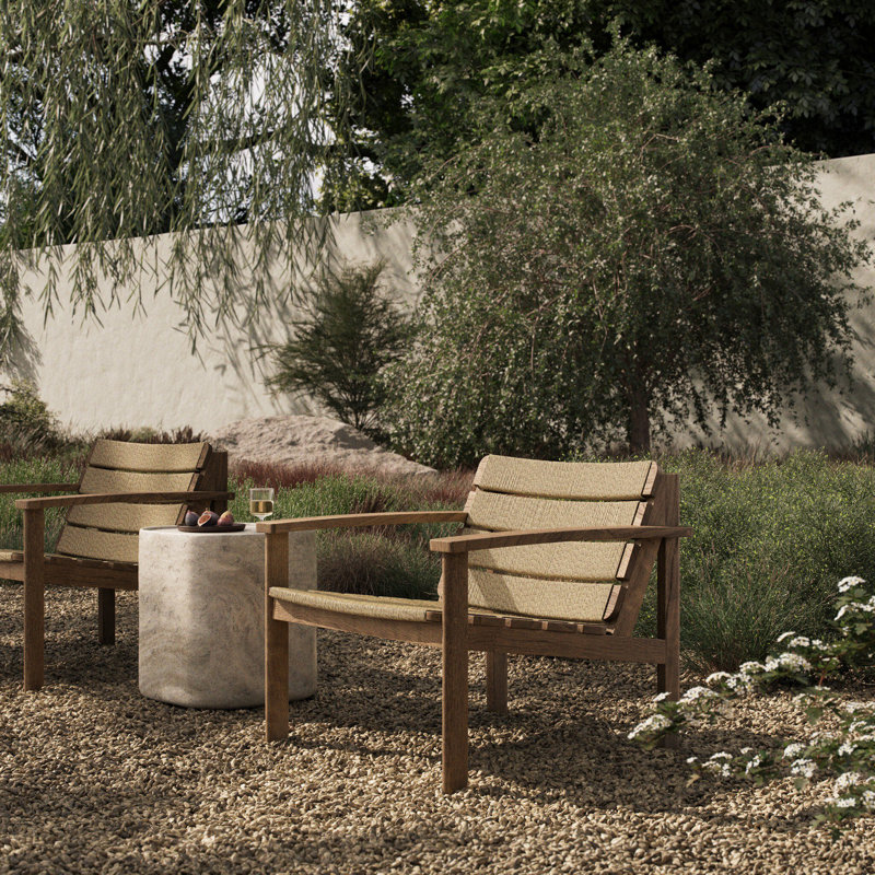 Isolde Outdoor Teak Lounge Chair