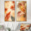 «Terracotta Palm Vibes - Tropical Botanical Leaves», art mural sur toile 2 pièces