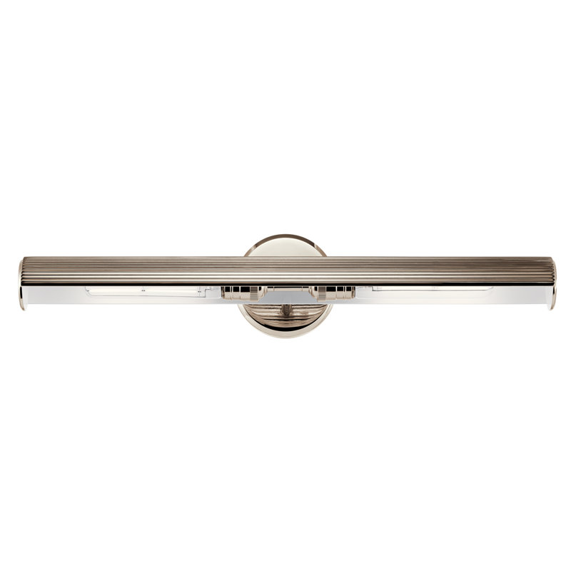 Applique murale à intensité variable, H 5 po x l 24 po x P 7,75 po, Nickel poli