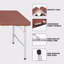 Table pliante portative à poids pliable pour l'intérieur et l'extérieur - 135 kg-1661458879