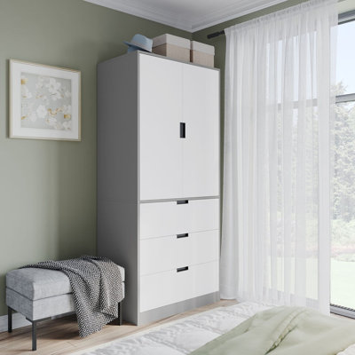 Stephy Solid Wood Wardrobe