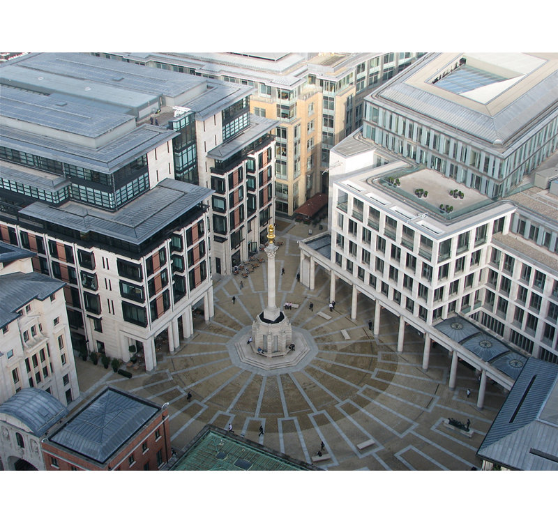 St. Paul's Patemoster Square, Londres, H 28 po x l 37 po