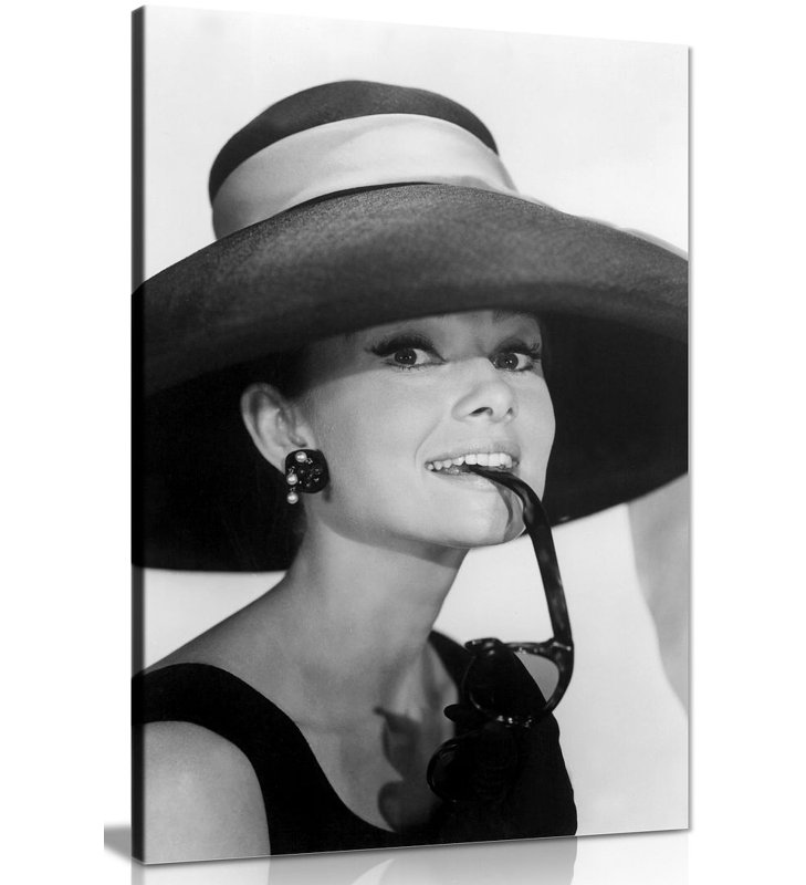 Audrey Hepburn With Sunglasses - Wrapped Canvas Print, 61cm H x 41cm W
