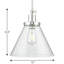 Luminaire suspendu conique à 1 lumière