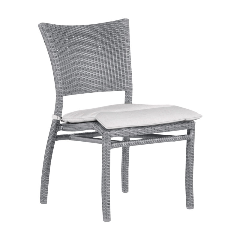 Chaise d'appoint tissée Skye - Huître, Huître, Pas de soudure, Lin neige