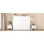 Lit escamotable double pleine grandeur, blanc