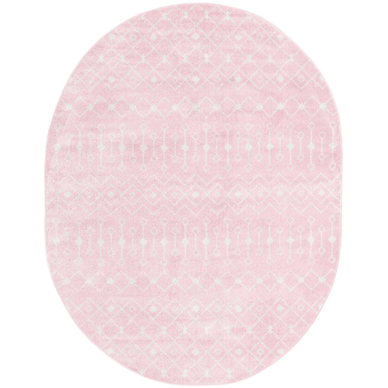 Abstract Indoor Rug, Oval 7'10" x 10'
