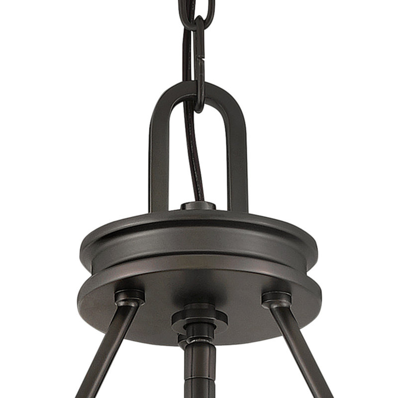 Collier Four-Light Chain-Hung Pendant - Black Oxide