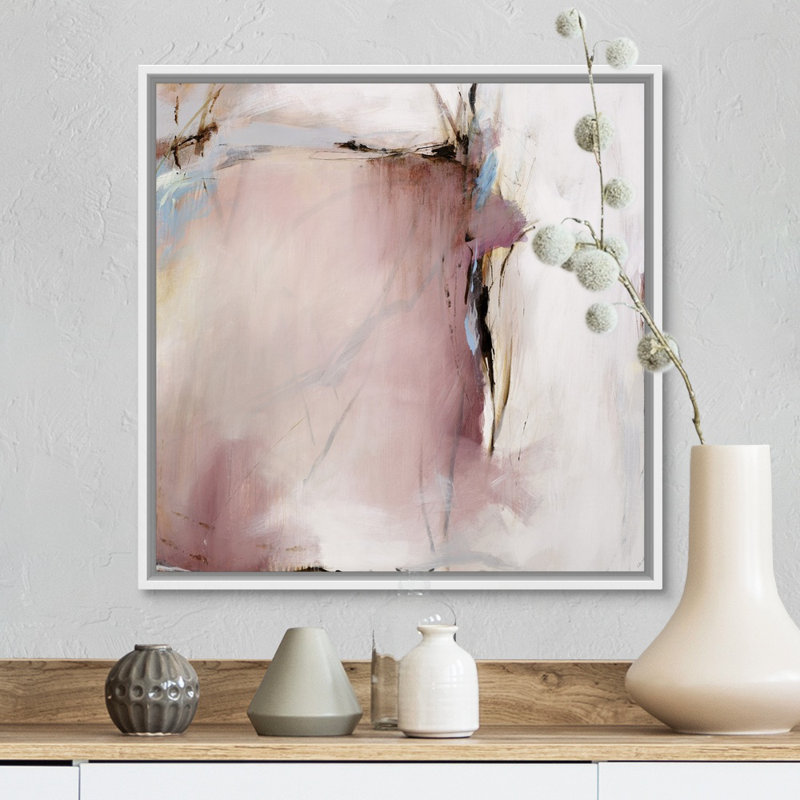 «Dreamed A Dream», reproduction sur toile, Cadre flottant blanc, H 18 po x l 18 po x P 1,75 po