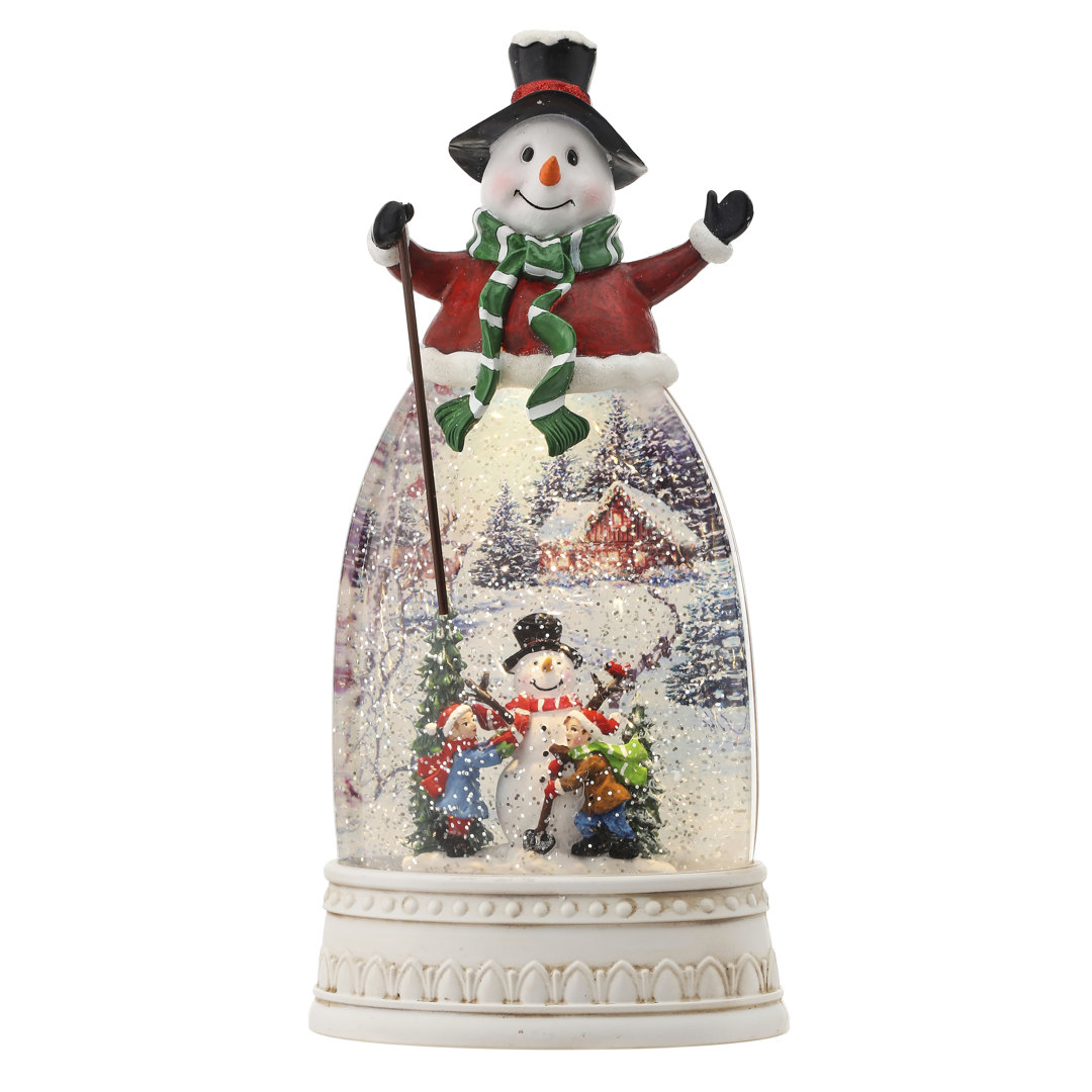 Spinsnowman Water Globe Decorative Accent The Holiday Aisle®