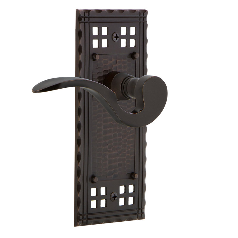 Craftsman Plate Privacy (Bed & Bath) with Manor Lever, 2.375", Timeless Bronze