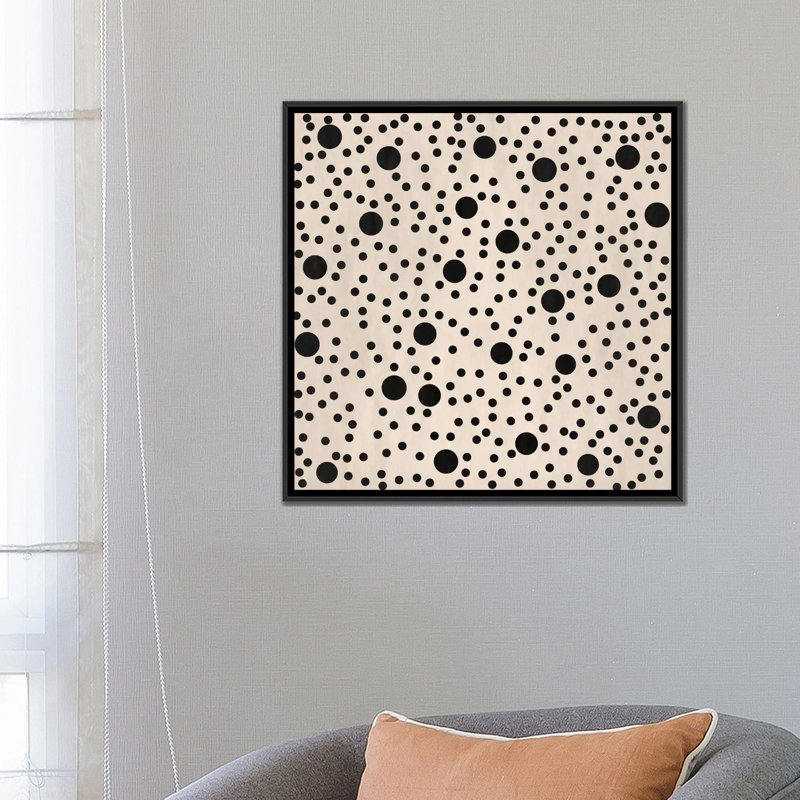 Art sur toile Albree, H 26 po x l 26 po x P 1,5 po, Toile avec cadre noir, Non mat