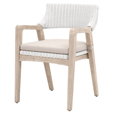Chaise avec accoudoirs rembourrée Kettil