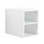 36 Inch Modern Design Wall Mounted Bathroom Vanity with Ceramic Sink with Side Storage Shelves