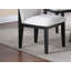 Chaise d'appoint ergonomique en tissu blanc