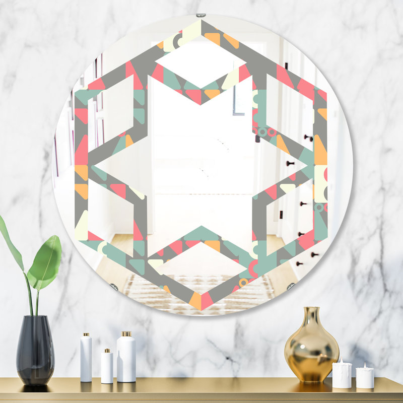 Miroir mural Quatrefoil, H 31,5 po x l po