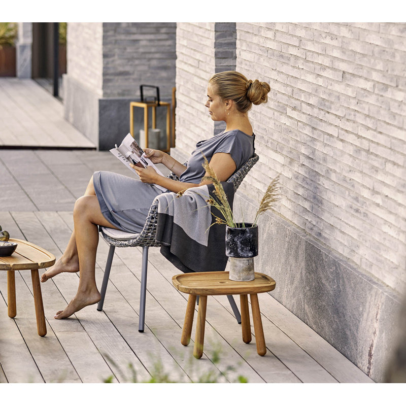 Vibe Patio Armchair with Cushions, Light Brown