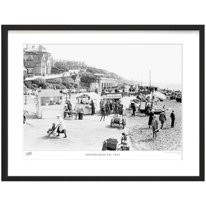Bournemouth, 1922 by Francis Frith - Single Picture Frame Print, 28cm H x 36cm W x 2.3cm D